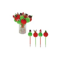 ROOST Kugelschreiber PomPom XBP-002 X-mas 4 ass.