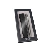ONLINE Kugelschreiber Set Octopen 34690 grau, Lederetui