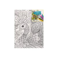 ONLINE Leinwand-Set 25.4x35.6cm 61042/6 Bird, inkl. 6...