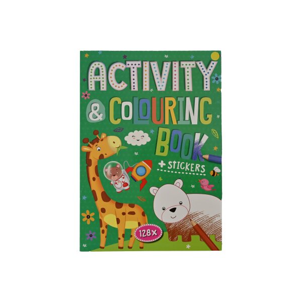ROOST Livre activit&eacute;s et coloriage B1070 2 feuilles autocollants