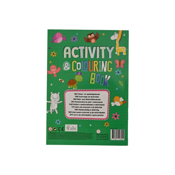 ROOST Livre activit&eacute;s et coloriage B1070 2 feuilles autocollants