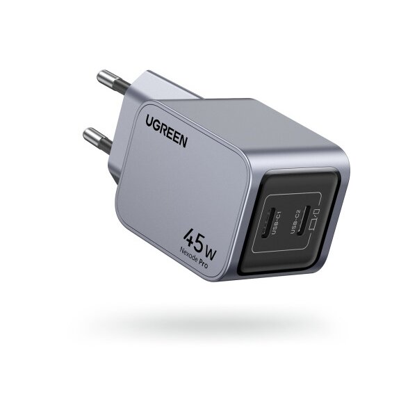 UGREEN USB Wallcharger Nexode Pro 35008 45W, Dual USB-C, GaN