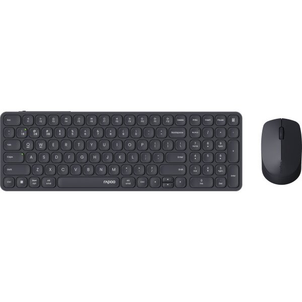 RAPOO 9710M ultraslim deskset 12648 Wireless, Dark Grey