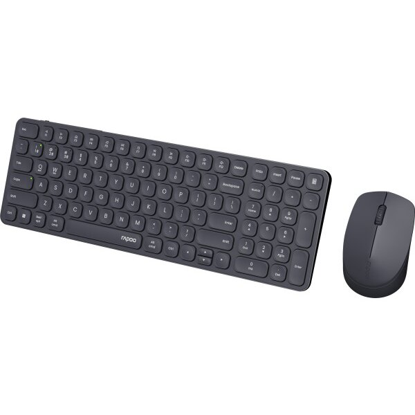 RAPOO 9710M ultraslim deskset 12648 Wireless, Dark Grey