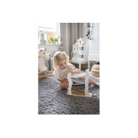 JABADABADO Auto Rennbahn, 4 Autos W7275 weiss,gold 29x10x29cm