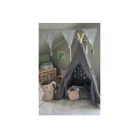 JABADABADO Tipi Zelt Grau K024 110x100x155 cm