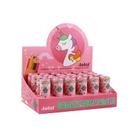 I-TOTAL Crayons couleur Licorne XL2268 Boite ronde 12 pièces