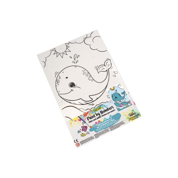 ONLINE Mod&egrave;le coloriage baleine 61038/6 Peinture par num&eacute;ros 12 pcs.