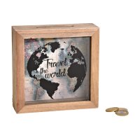ROOST Sparkasse Travel the World 10040874 Holz, Glas...