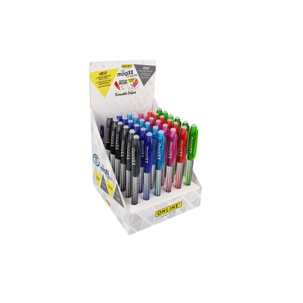 ONLINE Gelschreiber MagiXX Classic 35028/36 Display, assortiert 36 Stück