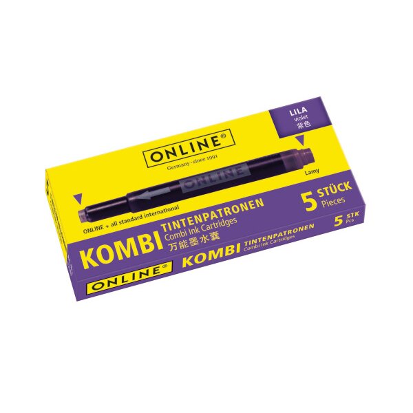 ONLINE Tintenpatronen Kombi 17143/12 Lila 5 Stück