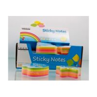 ROOST Sticky Notes maxi 70x70mm 4005 6 sujets, neon