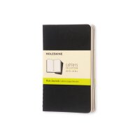 MOLESKINE Notizheft Cahier A6 704918 blanko, schwarz 3...