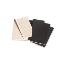 MOLESKINE Cahier A6 704918 en blanc, noir 3 pcs.