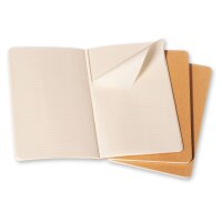 MOLESKINE Notizheft Cahier A6 704925 liniert, natur 3...