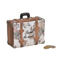 ROOST Sparkasse Koffer 14x13x6cm 10025068 Landkarte,...