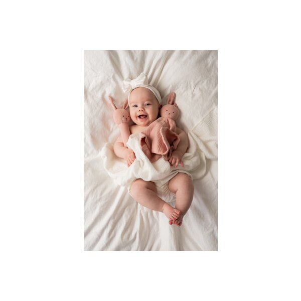 JABADABADO Hochet lapin cadeau S1025 rose 2 pièces