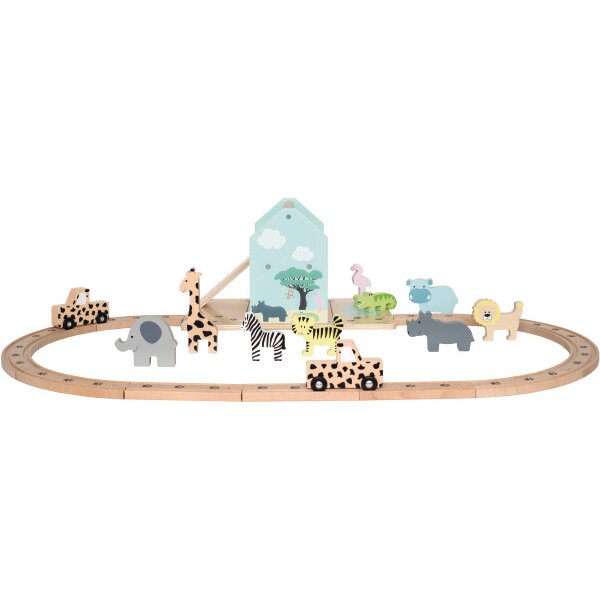 JABADABADO Go on safari W7180 2 cars, 9 animals, 12 roads