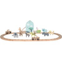 JABADABADO Go on safari W7180 2 Autos, 9 Tiere, 12 Strassen