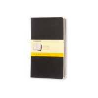 MOLESKINE Notizheft Cahier A5 496-3 kariert, schwarz 3...