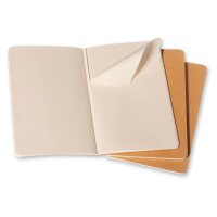 MOLESKINE Cahier A5 704987 ligné, natur 3 pcs.