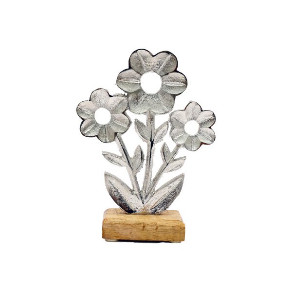 ROOST Blume auf Holz Grundlage OR6482 16x12cm