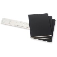 MOLESKINE Cahier XL 25x19cm 705014 ligné, noir 3 pcs.