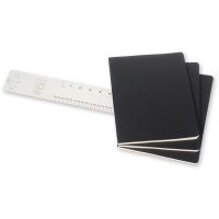 MOLESKINE Notizheft Cahier XL 25x19cm 503-8 blanko, schwarz 3 Stück