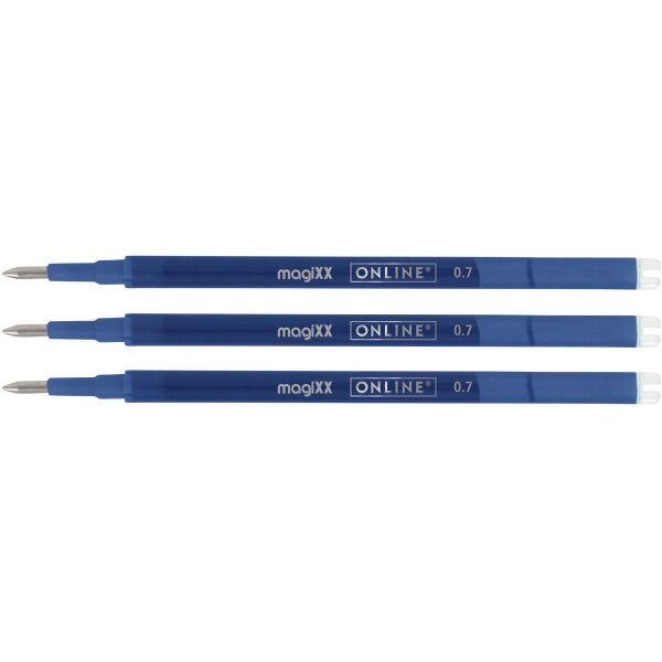 ONLINE Gelmine magiXX 0.7mm 40160/3 blau, Tag-Bag 3 Stück