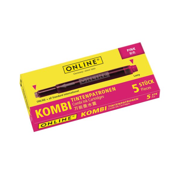ONLINE Tintenpatronen Kombi 17175/12 Pink 5 Stück