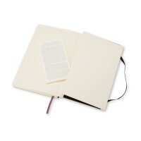 MOLESKINE Carnet Soft A6 712-4 quadrillé noir