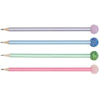 ROOST Bleistift Glitter Ball TSKY-P06 farbig assortiert