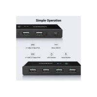 UGREEN Sharing Switch Box 30767 2in4 Out USB 2.0,(BB)