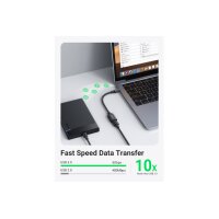 UGREEN Cable USB-C Male/USB 3.0 A 30701 Famale, Black