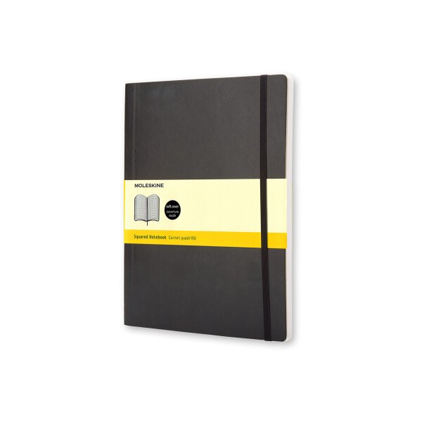 MOLESKINE Carnet Soft XL 724-7 quadrillé noir