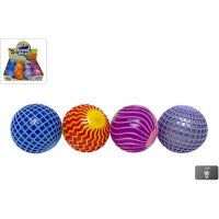 ROOST Hüpfball Disco mit Licht 621584 assortiert, 6cm