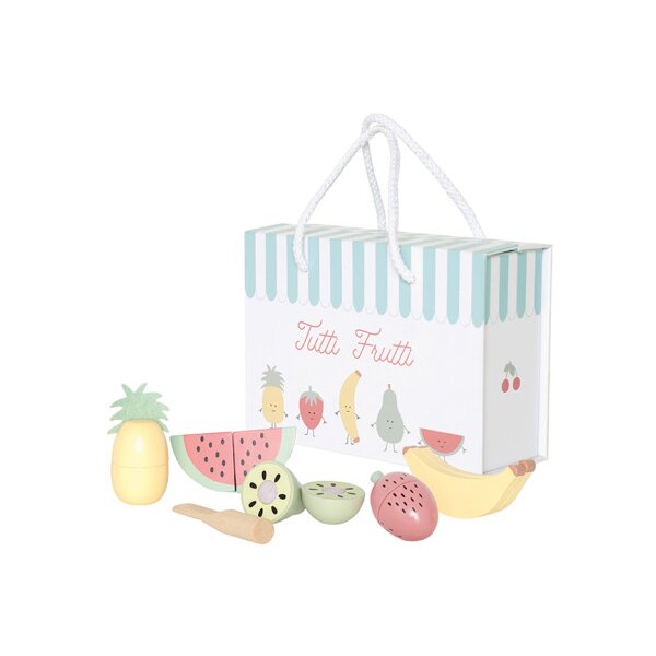 JABADABADO Ensemble de fruits 20x14x7cm W7236 bois
