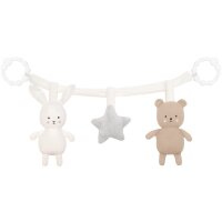 JABADABADO Kinderwagenkette Teddy/Hase N0143 45cm