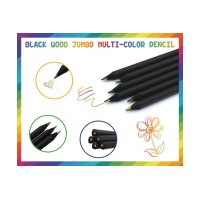 ROOST Crayon couleur gros TSKY-C02 4 couleurs, triangular...