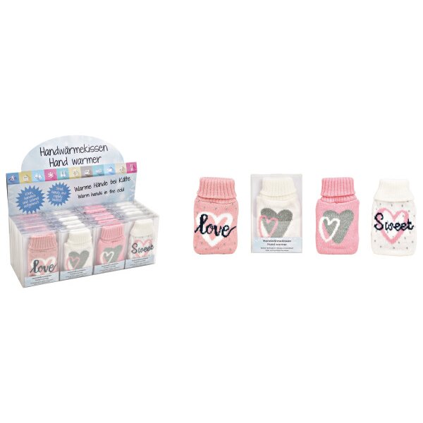 ROOST Hand warmer Heart 10031592 4 ass. 7x12x1cm