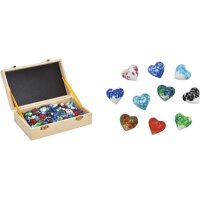 ROOST Coeurs verre 10028993 10-fach 2.5cm