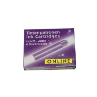 ONLINE Cart. encre Standard 17227/12 Violett 6 pcs.