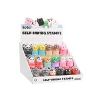 I-TOTAL Tampon en caoutchouc 12 ass. XL2551 12 Desings