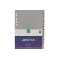 BÜROLINE Répertoires PP A4 40940 gris 1-15