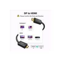 UGREEN Cable DP Male to HDMI Male 10203 3m, Black