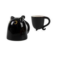 I-TOTAL Tasse Up & Down 300ml XL2518 Cat black