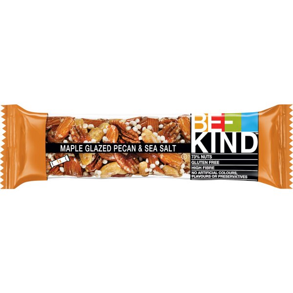 BE-KIND Barre aux noix 411217 MapleGlazedPecanSeaSalt 12x40g