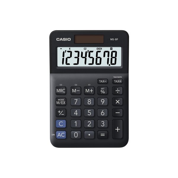 CASIO Tischrechner MS-8F schwarz