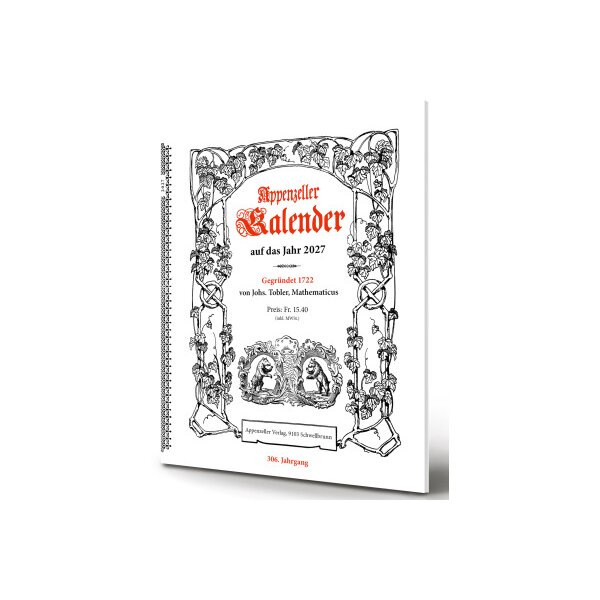 APPENZELLER Calendrier 2027 9783858829221 Appenzeller AL 17x21cm