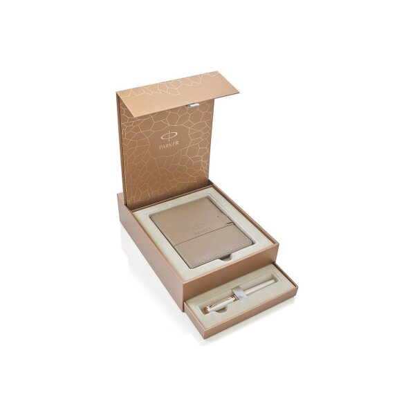PARKER Geschenkset S1935166 INGENUITY Notizbuch Pearl